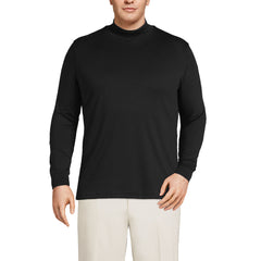 Men's Big and Tall Cotton Supima Mock Turtleneck