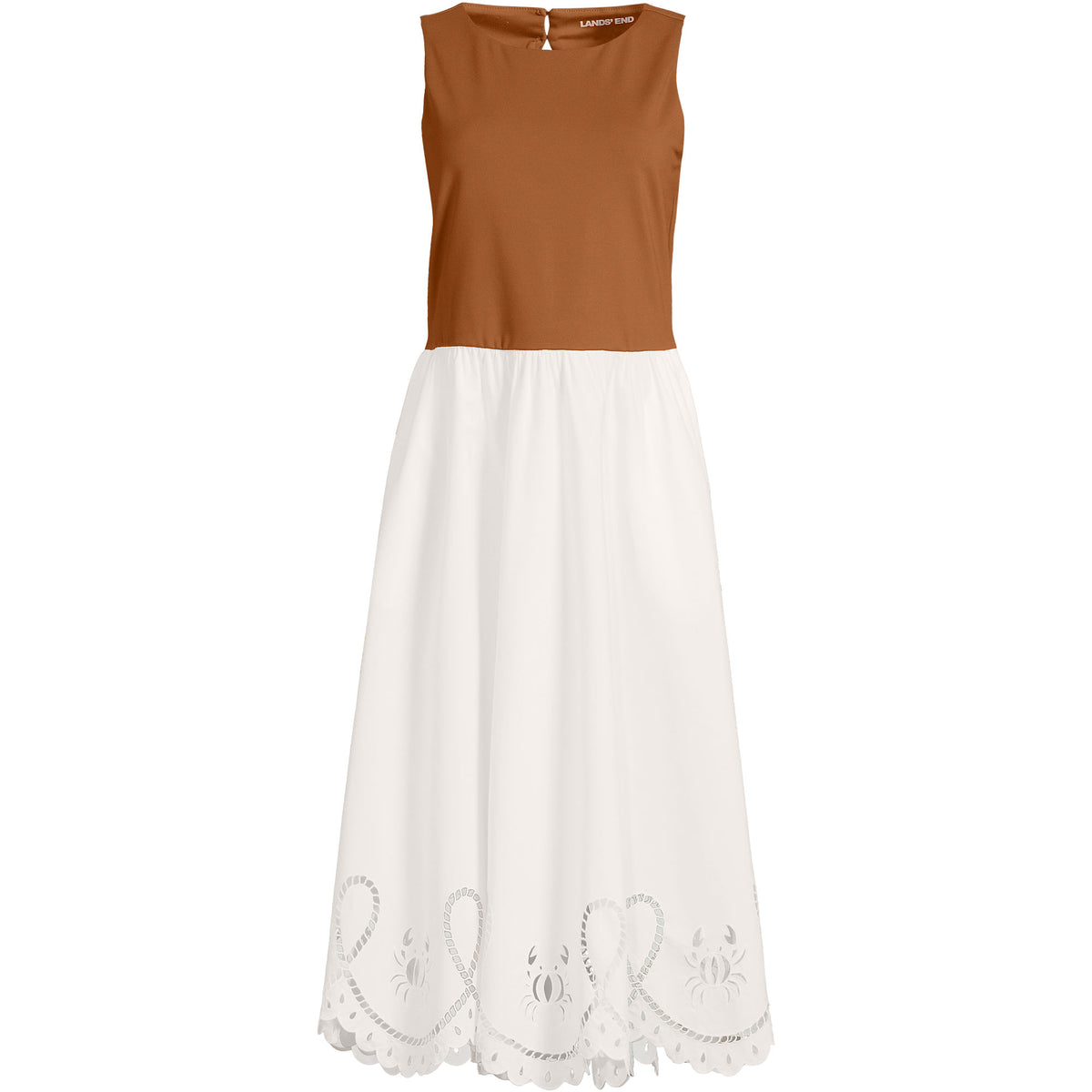 Women's Petite Embroidered Duet Midi Dress