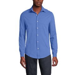 Men's Big Long Sleeve Knit Oxford Shirt