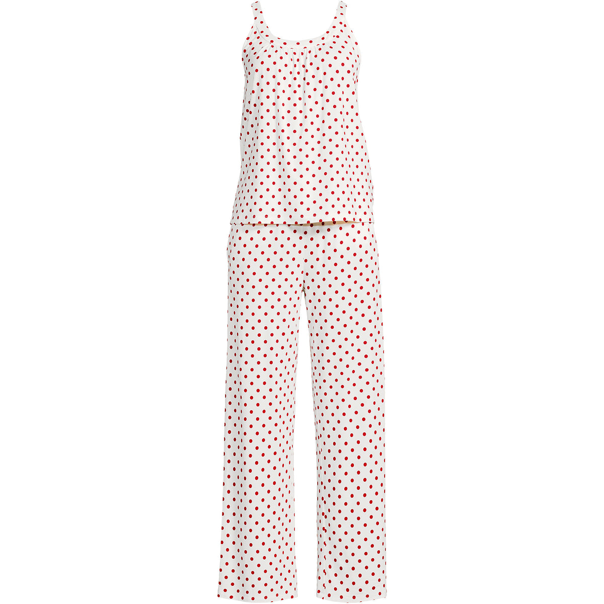 Women's Plus Size Cooling 2 Piece Pajama Set - Flowy Tank and Pants