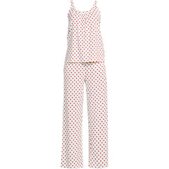 Women's Plus Size Cooling 2 Piece Pajama Set - Flowy Tank and Pants