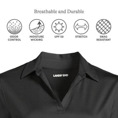 School Uniform Women's Rapid Dry Long Sleeve Sport Collar Polo
