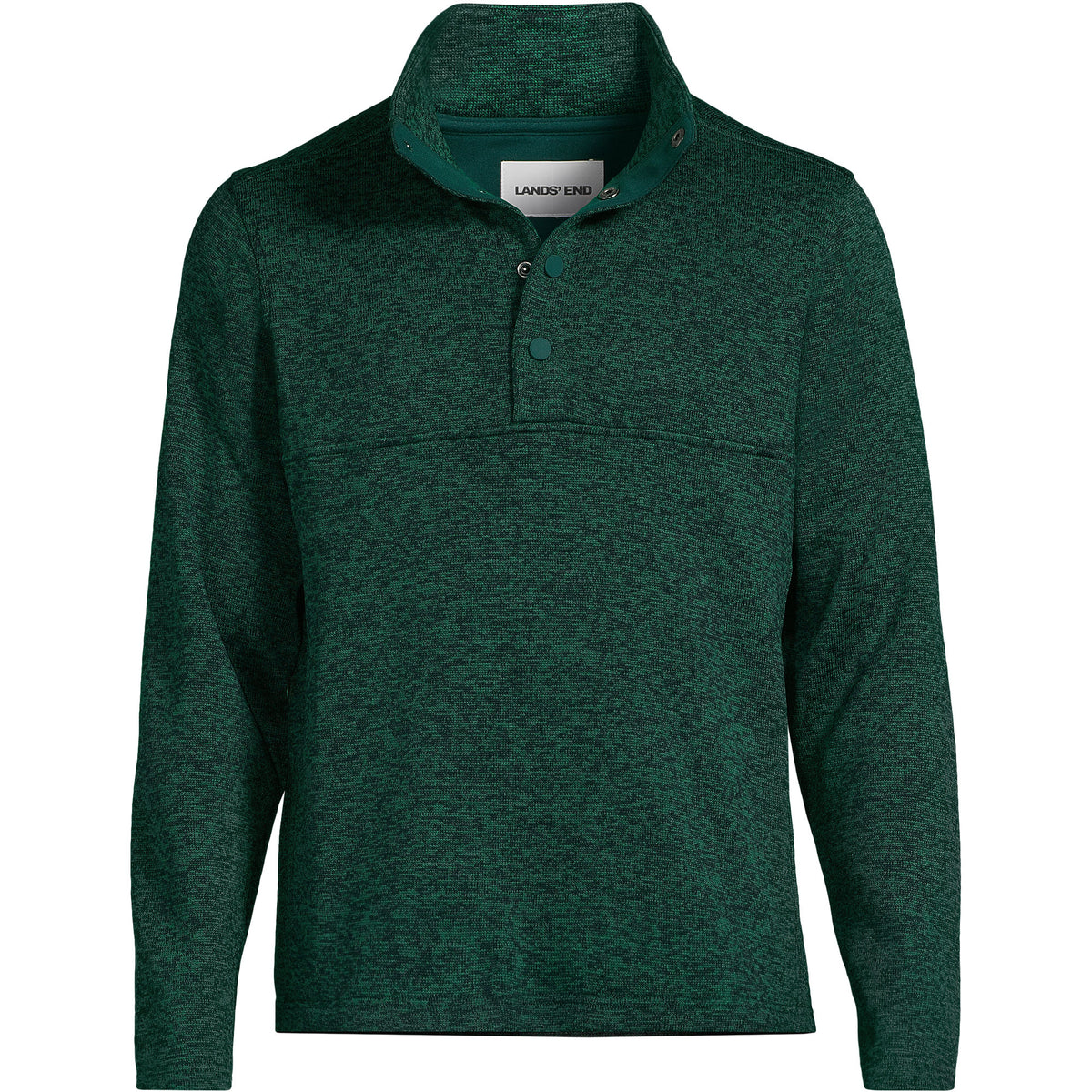 Men's Sweater Fleece Snap Neck Pullover Jacket
