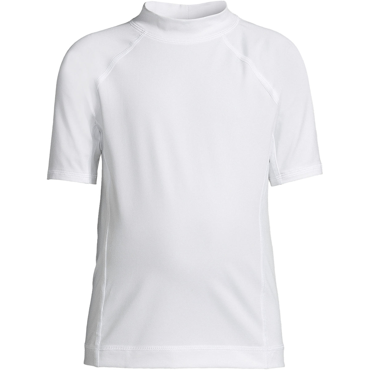 Boys Husky Short Sleeve Crew Neck Swim UPF 50 Rash Guard