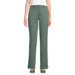 Women's Petite High Rise Chino Utility Straight Leg Pants