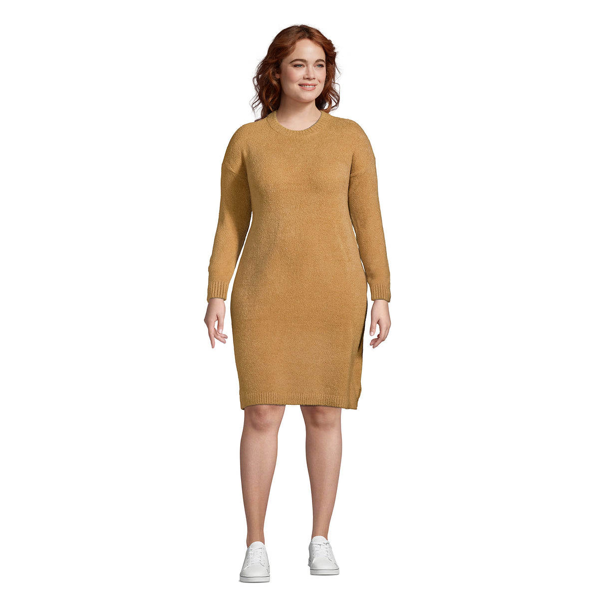 Women's Plus Size Lounge Crew Neck Dress Slounge