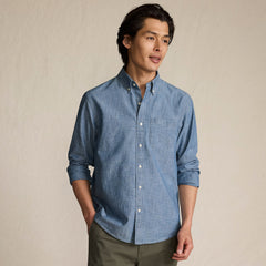 Men's Long Sleeve Chambray Shirt