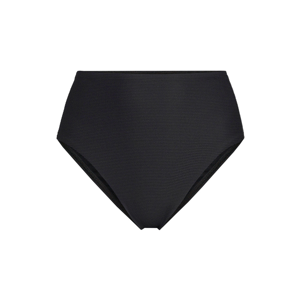 Women's Plus Size Chlorine Resistant Ottoman Rib High Waisted Bikini Bottoms