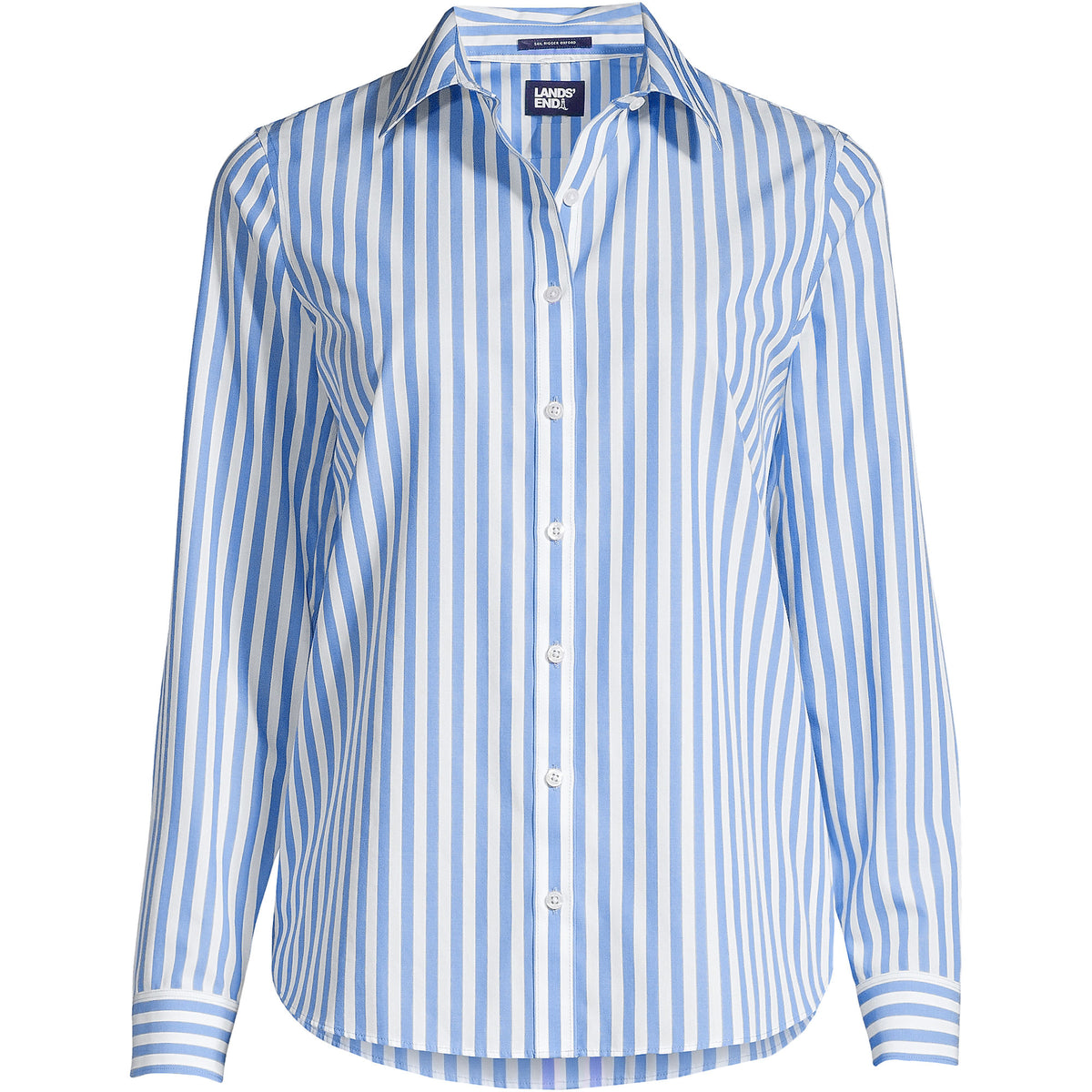 Plus Size No Iron Button Front Shirt