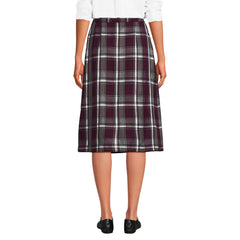 Women's Plaid A-line Skirt Below The Knee