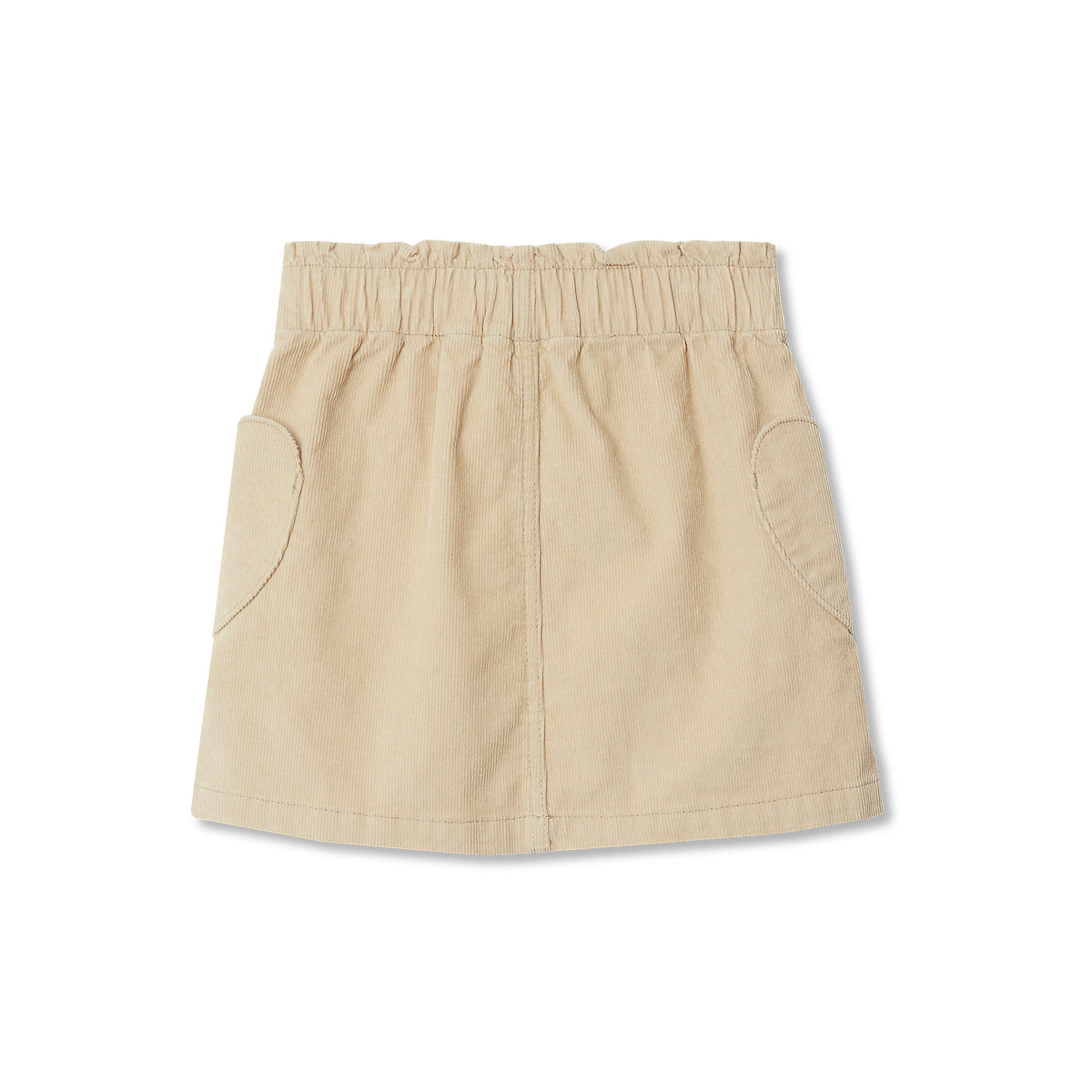 Girls Corduroy Skirt with Heart Pockets