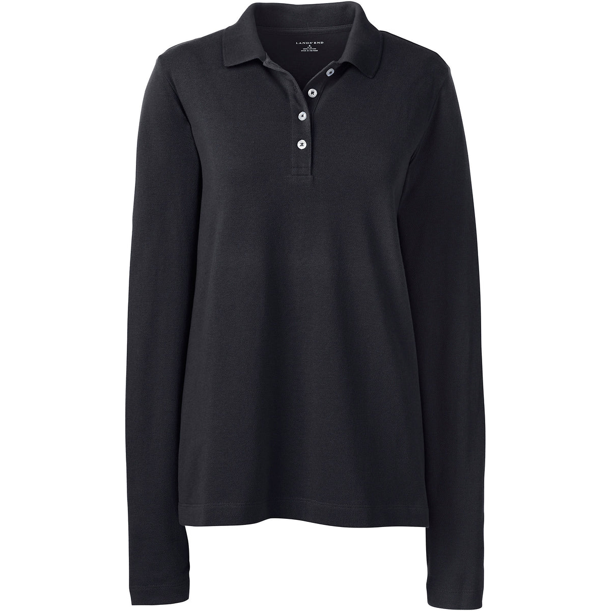 Women's Regular Long Sleeve Mesh Polo