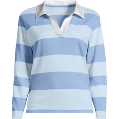 Women's Long Sleeve Mariner Johnny Collar Polo