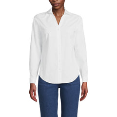 Women's Petite Long Sleeve Coolmax Vneck Shirt