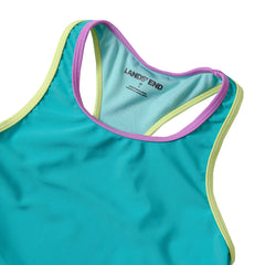 Girls Chlorine Resistant Racer Back Tankini Swim Top