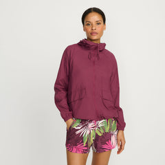 Women's UPF Packable Hooded Windbreaker Jacket