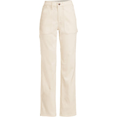 Women's Recycled Denim High Rise Straight Leg Utility Jeans