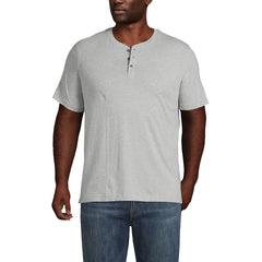 Men's Big and Tall Short Sleeve Cotton Supima Jersey Henley
