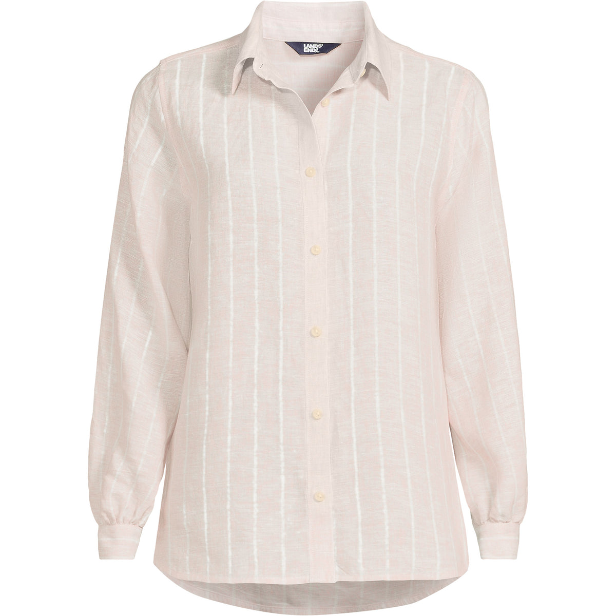 Women's Plus Size Linen Long Sleeve Feminine Shirt