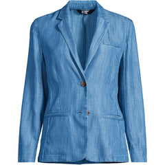 Women's Indigo TENCEL TM Fiber Relaxed Blazer