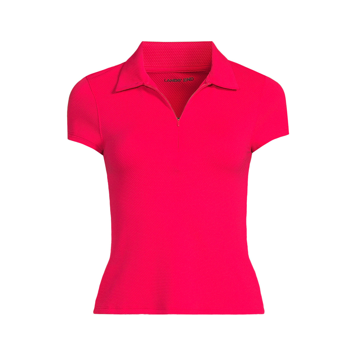 Women's Plus Size SunShade UPF 50 Short Sleeve Pique Johnny Collar Rash Guard