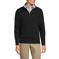 School Uniform Men's French Rib Quarter Zip Pullover Shirt
