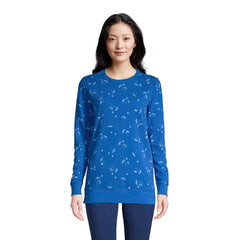 Women's Petite Serious Sweats Crewneck Long Sleeve Sweatshirt Tunic