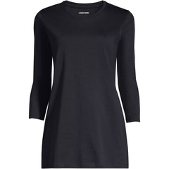Women's Petite 3/4 Sleeve Cotton Supima Tunic