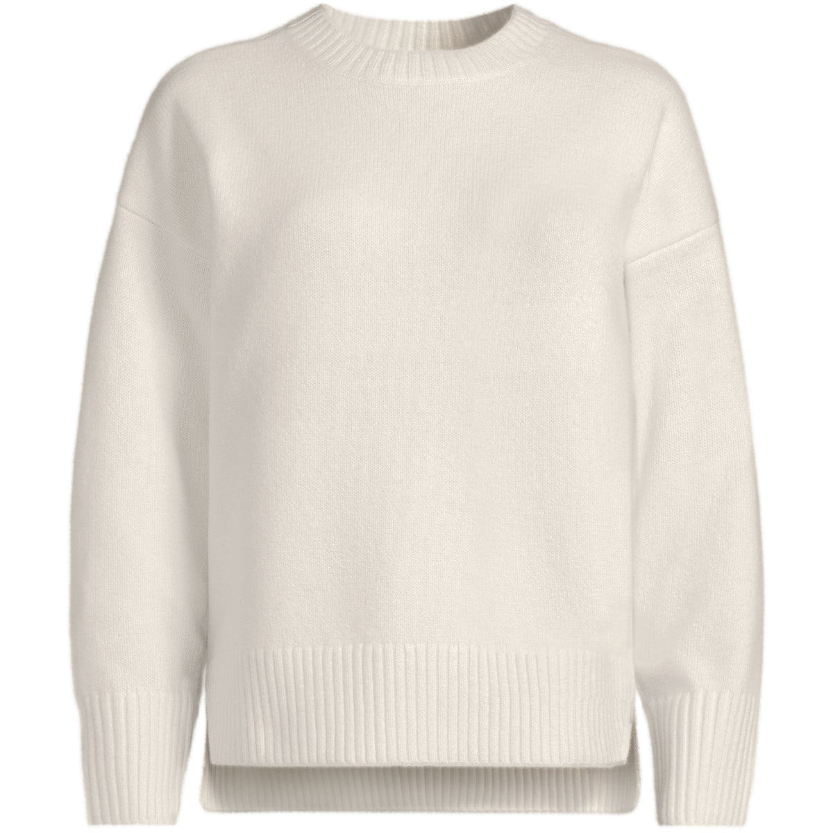 Women's Ultrasoft Crew Neck Hi Low Hem Tunic Sweater