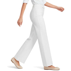 Petite High Rise Wide Leg Denim Jeans