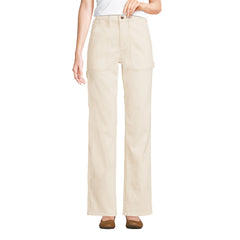 Women's Recycled Denim High Rise Straight Leg Utility Jeans