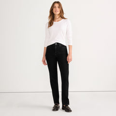 Women's Mid Rise Straight Leg Jeans