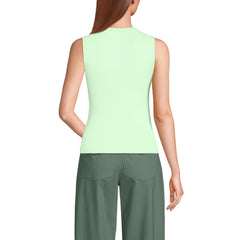 Women's Cotton Viscose Braided Neck Tank Sweater