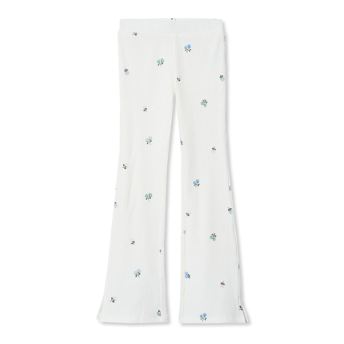 Girls Ribbed Flare Leggings