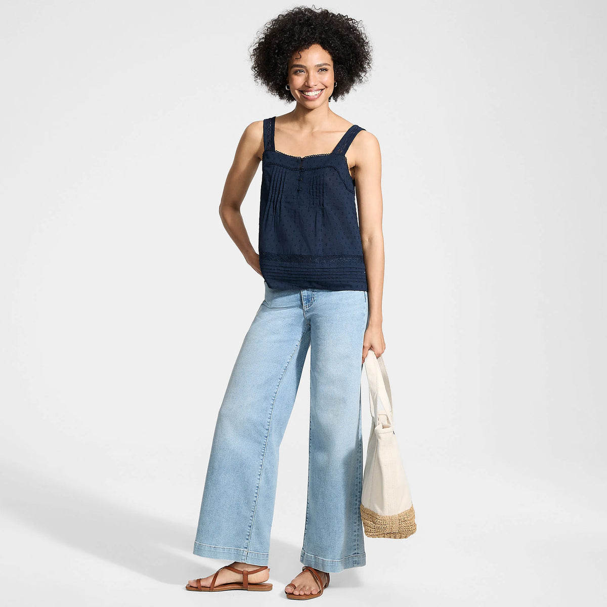 Women's Sleeveless Clipdot Shell