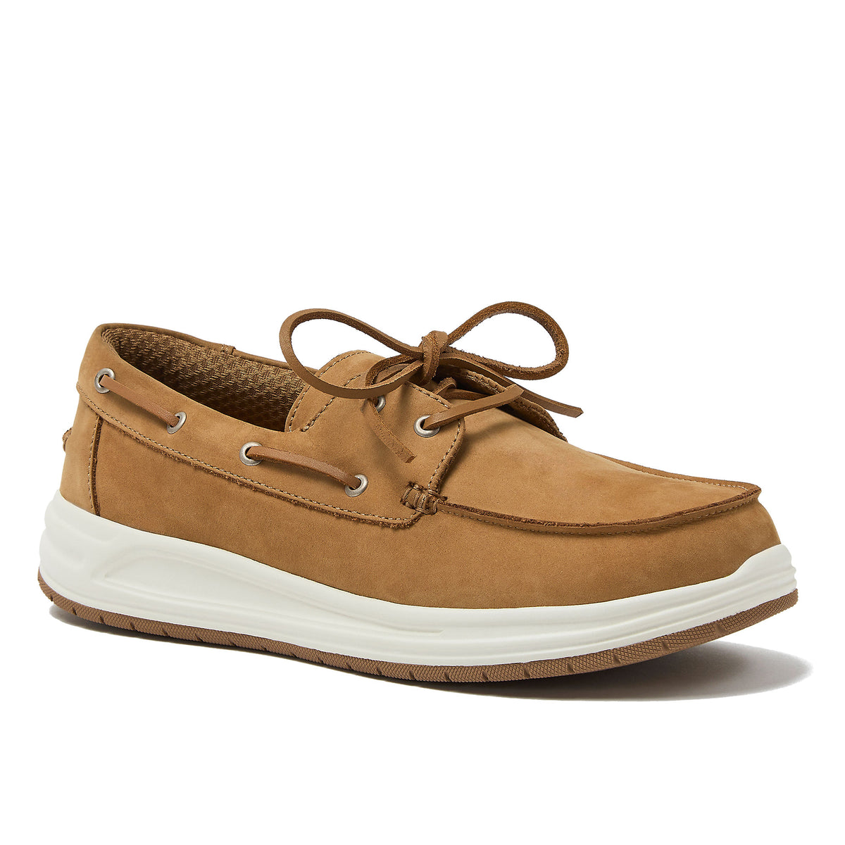 Men's Comfort Leather Slip On Boat Shoes