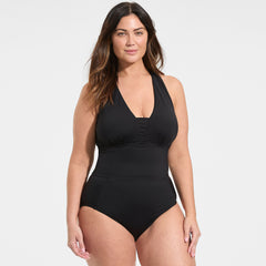 Women's Plus Size Twist Back Midkini