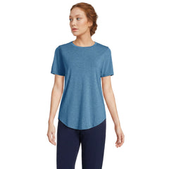Women's Petite Short Sleeve Cooling Performance Tunic Tee