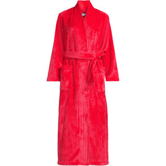 Women's Plus Size Cozy Plush Long Wrap Robe