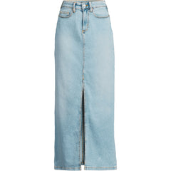 Women's Plus Size Soft Denim Maxi Skirt