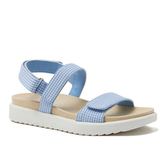 Women's Comfort Adjustable Gingham Sandals