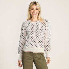 Women's Drifter All Over Jacquard Jersey Crew Neck Sweater