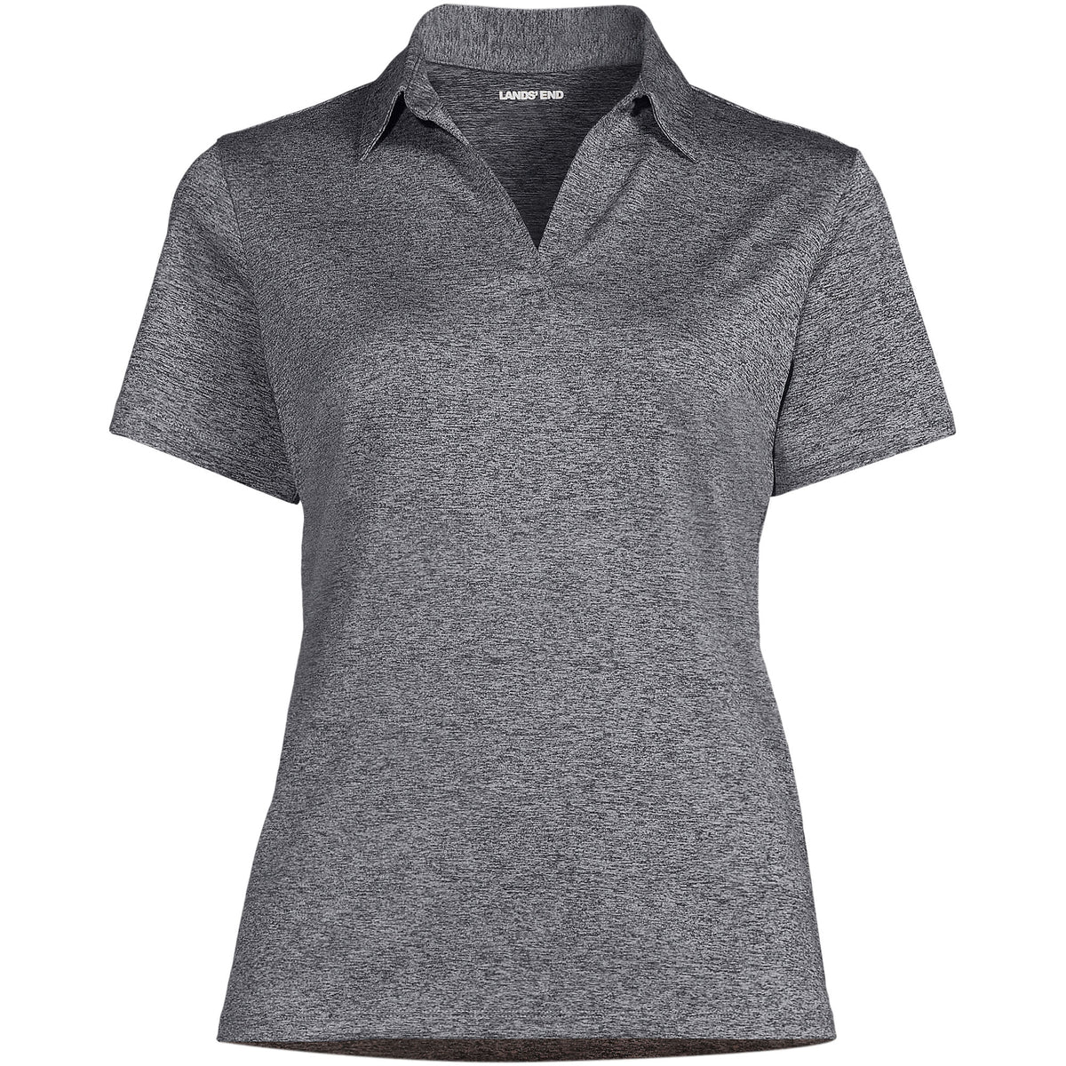 School Uniform Women's Rapid Dry Short Sleeve Space Dye Sport Neck Polo Shirt
