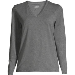 Supima Cotton Long Sleeve V-Neck T-Shirt
