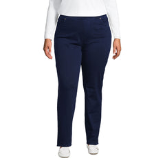 Women's Plus Size Starfish High Rise Knit Denim Straight Jeans