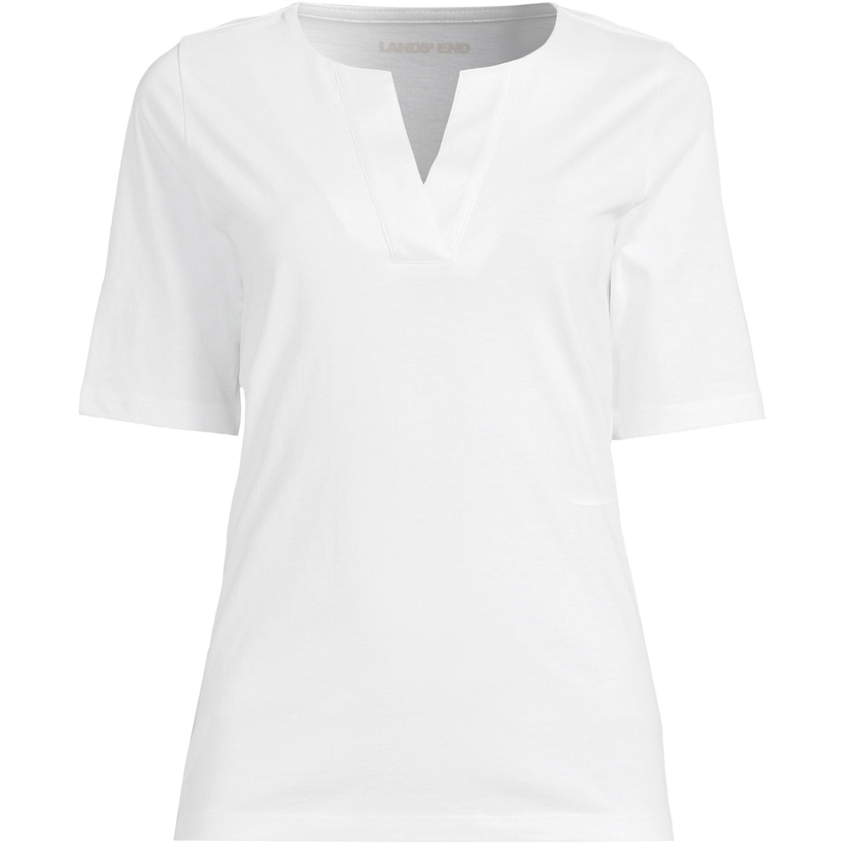 Women's Supima Jersey Half Sleeve Splitneck Shirt