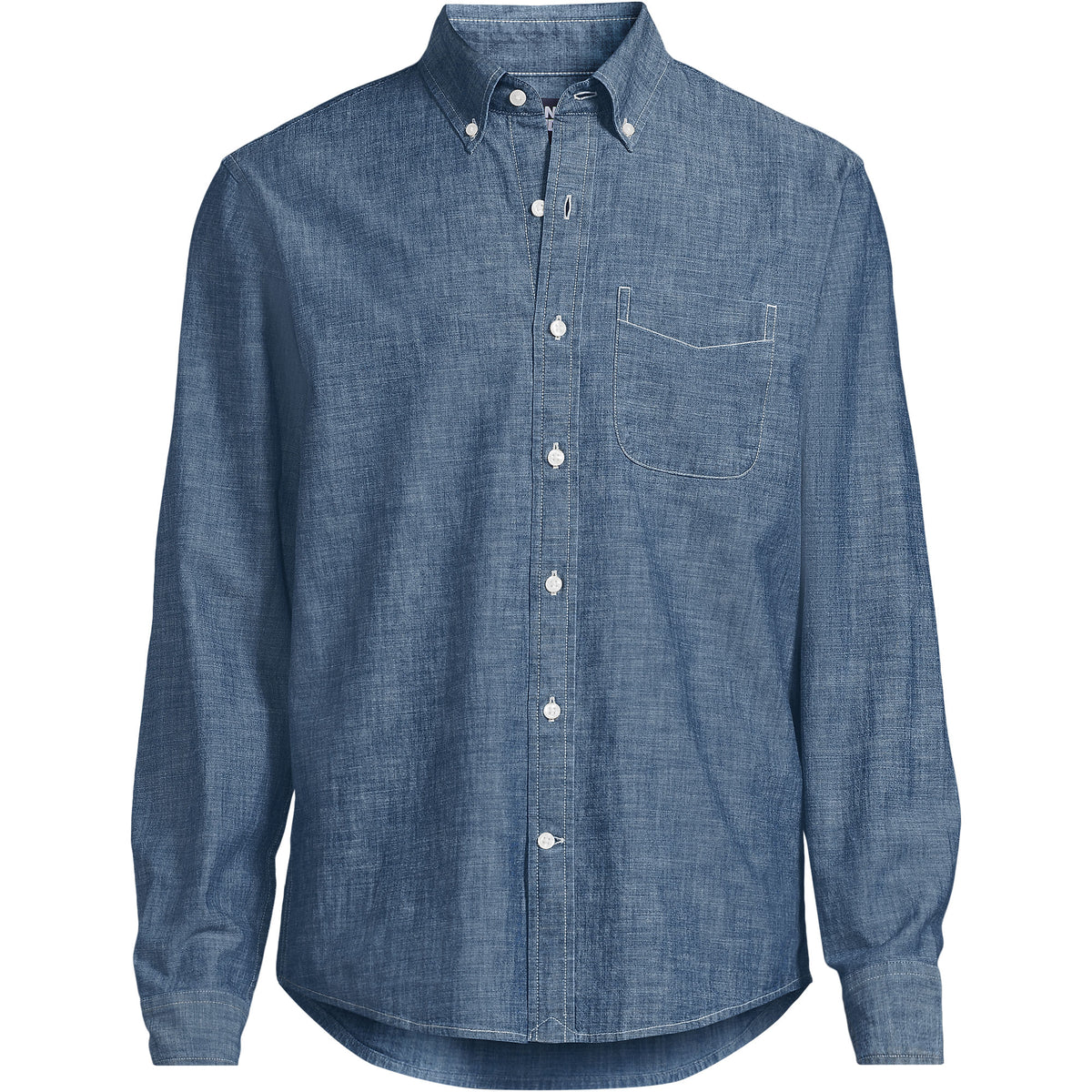 Men's Big Long Sleeve Chambray Shirt
