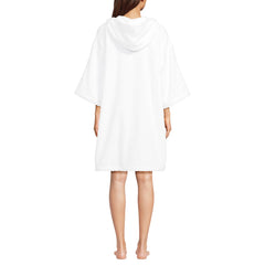 Women's Terry 3/4 Sleeve Pullover Hooded Spa Robe