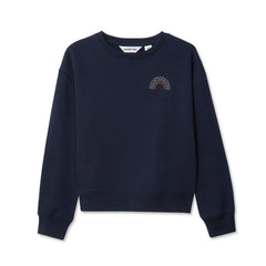 Girls Crew Neck Embroidered Sweatshirt