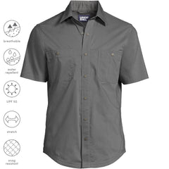 School Uniform Men's Ripstop Short Sleeve Utility Work Shirt